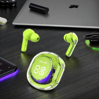 Vente chaude V5.3 Air39 TWS écouteurs intra-auriculaires HiFi stéréo étanche casque de jeu LED affichage numérique conception transparente