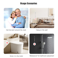 Mini bouton de panique SOS Tuya ZigBee alarme personnelle d'urgence sans fil pour système de sécurité à domicile