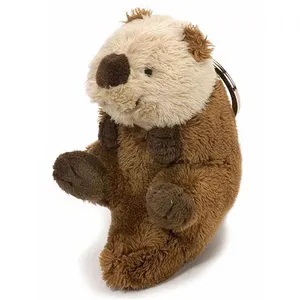 Rio pelúcia lontra recheado Animal mochila Clip Toy Keychain