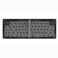 Kit Keyboard Mekanik Berkabel DIY HotSwap dengan Casing Transparan GAS67 67keys dan Lampu RGB