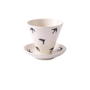 Taza de té y <span class=keywords><strong>café</strong></span> de cerámica de 200ml japonesa Vintage, taza de embudo de Arte de capuchino crudo para cafetería - Product Image 4