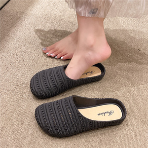 Chanclas de verano con lazo, estilo nuevo para mujer, aptas para uso en exteriores e interiores, en casa y en la playa. - Product Image 1