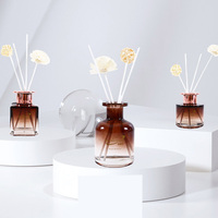 Difusor de Aromas de Lujo en Vidrio Negro, Sostenible, Sin Fuego, de Larga Duración, Fragancia Relajante para Hoteles, Hogar, Spa, Aromaterapia