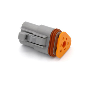 ขั้วต่ออัตโนมัติ 3 ขา พลาสติกสีเทา IP20 ขั้วต่อตัวผู้ตัวเมีย DT06-3S DT04-3P 22-16AWG - Product Image 2