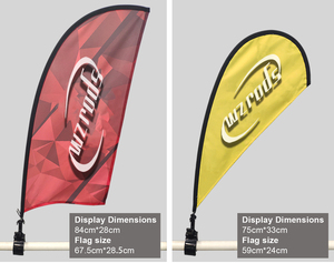 Weihai wzrod bandiera personalizzata Mini bandiera <span class=keywords><strong>stampa</strong></span> rotolo bandiera a goccia <span class=keywords><strong>Banner</strong></span> pubblicità Clip bandiera sulla vettura - Product Image 5