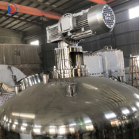 Cuve de mélange chauffée à la vapeur en acier inoxydable avec homogénéisateur de fond pour la fabrication de crèmes, lotions, boissons et produits alimentaires