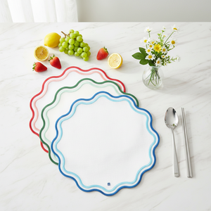 Stickerei-Stoff Tischset Bestseller Hitzebeständige Tischdekoration Esstisch-Untersetzer für den Alltag Innen und Außen - Product Image 1