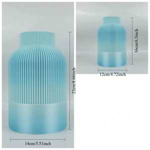 M Plastic 3D Printed <b>Japanese</b> <b>Vases</b> Mid Century Modern Design Waterproof Home Decor for Wedding Flowers - Product Image 2