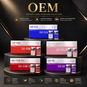 เซรั่มบำรุงผิวหน้า OEM แบรนด์ส่วนตัว ผลิตภัณฑ์ดูแลผิวหน้า โลโก้สั่งทำได้ ช่วยเพิ่มความชุ่มชื้น กระชับผิว ผู้ผลิตเซรั่มความงาม - Product Image 2