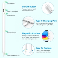 Stylet tactile pour Apple iPad crayon tablette stylet charge rapide stylet tactile stylet écran tactile stylo pour iPad 2024