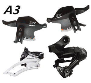 Kit de Transmisión para Bicicleta de Montaña A3 de 24 Velocidades, <span class=keywords><strong>3x8</strong></span> Velocidades, <span class=keywords><strong>Desviador</strong></span> <span class=keywords><strong>Delantero</strong></span> y Trasero - Product Image 6