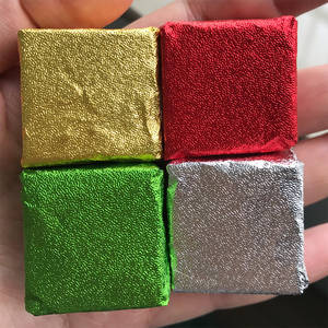 20*20 см 100 штук тисненая 2 Пищевая шоколадная обертка алюминиевая фольга для упаковки масла - Product Image 6