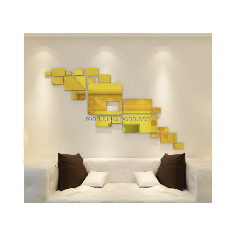 Penjualan Laris Stiker Dinding Cermin Akrilik 3D dengan Dekorasi Yang Bersih dan Rapi Cocok untuk Dinding Ruang Tamu dan Kamar Tidur