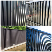 Écran de clôture en aluminium architectural avec persiennes verticales pour hôtel, villa, balcon et aménagement paysager