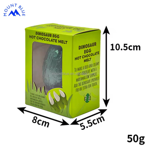 Bombas de <span class=keywords><strong>Chocolate</strong></span> Fundido con Forma de Huevo de Dinosaurio, 100% <span class=keywords><strong>Chocolate</strong></span> Sólido, con Mini Máquina para Hacer Malvaviscos, Botella y Empaque Personalizado - Product Image 4
