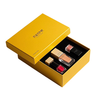 Boîtes d'emballage cadeau de beauté personnalisées pour emballage de papier de rouge à lèvres vernis à ongles et brillant à lèvres avec gaufrage et stratification mate