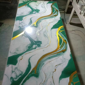 Azulejos de pared impermeables, paneles de pared sólidos DIY para baño, tablero de PVC, tablero Uv, Panel de pared, tablón de <span class=keywords><strong>vinilo</strong></span>, - Product Image 1