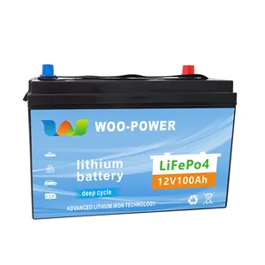 Venda quente 12V 100Ah chumbo ácido substituição LiFePO4 bateria para luz Solar Energy Storage System