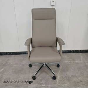 Modern and comfortable office main chair 35885-985-2 <b>grey</b> & beige - Product Image 5