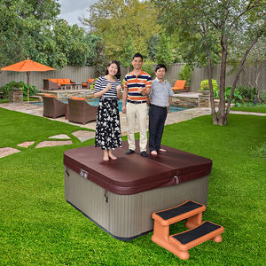 Housses de piscine gonflables en cuir carré, 9 pièces, couvercle de baignoire à chaud - Product Image 3