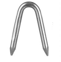 Agrafes en forme de U pour clôture Agrafes de type U utilisées pour les poteaux en bois Fixation de clôture électrique Fil barbelé Demai Métal