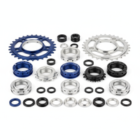 Boîtier de pédalier synchronisé pour vélo tandem usiné CNC de haute précision, composants en alliage d'aluminium 7075-T6 pour OEM/ODM