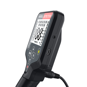 Détecteur de métaux avec écran LCD, bobine de recherche de 25 cm, plastique noir, pour adultes, détection souterraine - Product Image 3