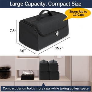 Waterproof <b>Cap</b> Carrier Case for 9-12 PCS <b>Baseball</b> <b>Caps</b> Hat Organizer Travel Portable Hat Storage Holder <b>Bag</b> - Product Image 2
