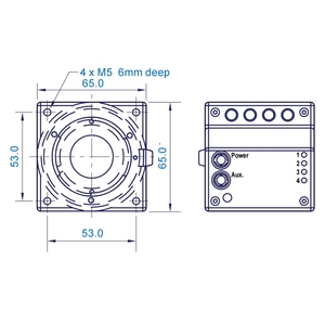 Optronis Cyclone-65-70-M/C Độ phân giải cao 65mp coaxpress dữ liệu 25gbit/<span class=keywords><strong>S</strong></span> tốc độ cao máy ảnh công nghiệp máy quang học cụ - Product Image 6