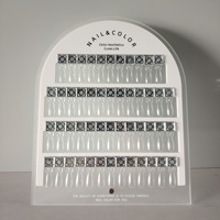 Nouvelle palette magnétique pour vernis à ongles - Planche d'affichage acrylique détachable pour tester les couleurs, pour la conception d'art des ongles et les outils de comparaison