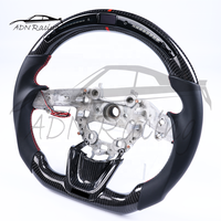 Volant chauffant en fibre de carbone brillante LED personnalisé 2018-2023 pour KIA Stinger / GT2