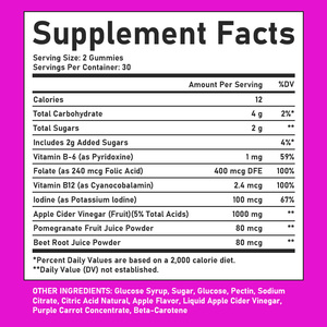 Gomitas de Vinagre de Sidra de Manzana ODM OEM con Vitamina B, Yodo y Folato, Favorecen un Peso Saludable, Control del Apetito, Digestión y Energía - Product Image 6