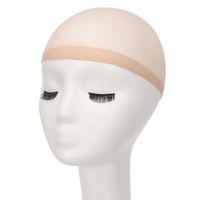 Vente en gros de bonnets de perruque de luxe en maille confortable bonnet de perruque beige en soie bonnets de perruque extensibles en nylon