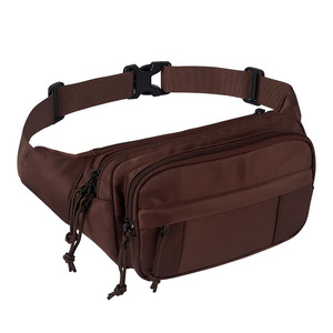Bolsa <span class=keywords><strong>de</strong></span> cintura deportiva multifunción <span class=keywords><strong>de</strong></span> gran capacidad, diseño multicapa, almacenamiento para teléfono móvil, bolsa cruzada con cierre <span class=keywords><strong>de</strong></span> cordón <span class=keywords><strong>de</strong></span> PVC - Product Image 1
