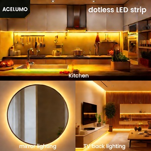 แถบไฟ LED COB 312 LED/M กว้าง 8 มม. แถบไฟ LED แบบยืดหยุ่น 10 ม. ปรับความสว่างได้ ตัดได้ แถบไฟ LED สำหรับห้องนอน ห้องครัว ไฟ <span class=keywords><strong>DIY</strong></span> - Product Image 5