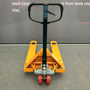 Transpaleta manual hidráulica <span class=keywords><strong>JING</strong></span> <span class=keywords><strong>XIN</strong></span> LONG de 3 toneladas con adaptabilidad a terrenos difíciles de tamaño de horquilla personalizable - Product Image 2