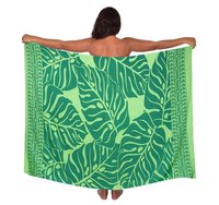 Diseño personalizado señoras pareos traje de baño playa traje de baño abrigo moda tendencia cuadrado rayón chal