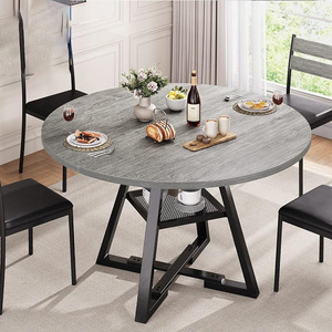 Juego de Comedor Comercial Ecológico, Mesa de Madera Maciza con Sillas de Espuma de Alta Densidad para Muebles de Hotel, Cafetería y Restaurante - Product Image 2