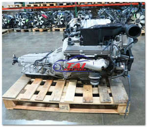 Motor de gasolina V8 3UZ 2UZ 1UZ Conjunto de motor Original japonés con caja de cambios para Toyota Lexus 4.7L Caja de madera Motor diésel JP - Product Image 5