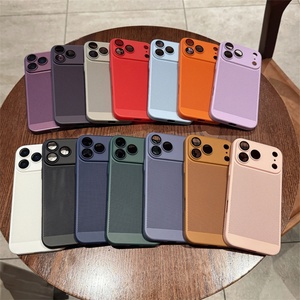 เคสโทรศัพท์แบบแข็งบางเฉียบ ดีไซน์ด้าน พร้อมระบบระบายความร้อน สำหรับ iPhone 17 Air 16 15 14 13 12 11 Pro Max Plus 16E - Product Image 1