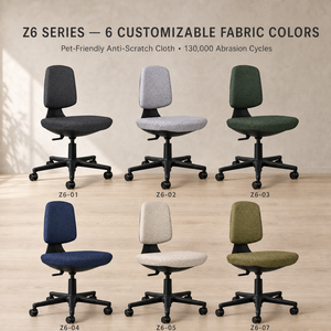 Nuova Sedia Ergonomica Girevole Regolabile in Tessuto Premium per Conferenze, Riunioni, Lavoro e Ufficio - Product Image 3