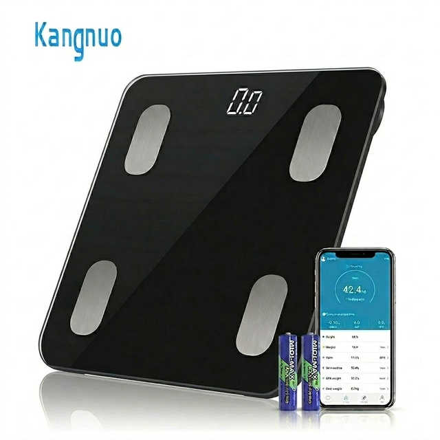 Professional Tempered Glass Wireless Intelligent Human Bmi Fat Analysis Electronic Digital Bathroom Smart Body Weight Scale