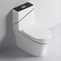 Haute qualité moderne avec des lignes water closet salle de bain porcelaine une pièce toilette couleur céramique cuvette de toilette