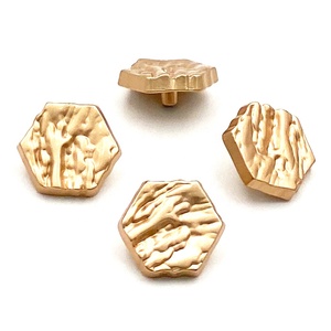 Nút Áo Sơ Mi Tùy Chỉnh Trang Sức Kim Loại Quyến Rũ Hình Lục Giác Nút Vàng <span class=keywords><strong>Snap</strong></span> - Product Image 1