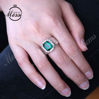 Bijoux Messi pour femmes et hommes, cadeau en or blanc 14K 18K, pour les fêtes, les hommes portant des bagues de mariage