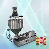 Machine de remplissage semi-automatique en pâte liquide miel détergent savon sauce piment huile beurre d'arachide