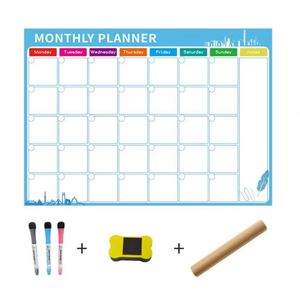 Manufacturer Reusable Custom Magnetic Dry Erase <b>Calendar</b> Monthly Planner Fridge <b>Calendar</b> With Magnet and Pen - Product Image 2
