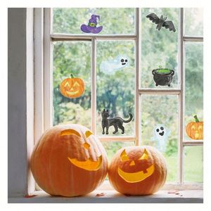 Pegatina Personalizada para Ventana de Halloween, Decoración de Halloween para Exhibición en Tiendas o Decoración Otoñal del Hogar - Product Image 1