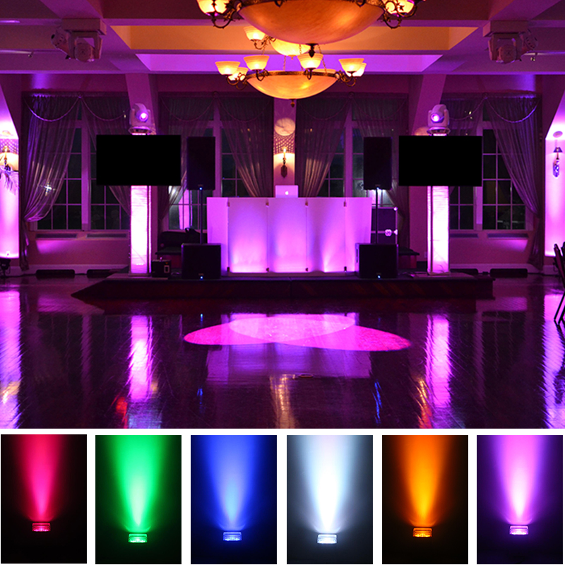 Barre Lumineuse LED Sans Fil DJ - 6x18W - DMX - Avec Télécommande - Pour Mariage Et événements