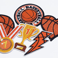 Offre Spéciale : Écussons Brodés de Basketball Thermocollants, Patchs Sportifs Personnalisés, Appliques Médailles et Trophées pour Vêtements et Uniformes d'Équipe